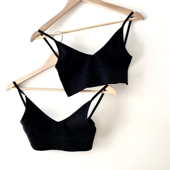 Low Back Bralette Duo Set of 2 Crop Tops - Picture 12 of 13